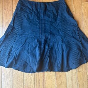 New York & Company Black Midi A-Line Skirt